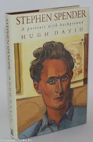 Stephen Spender; a portrait with background by Hugh David