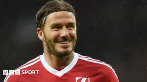 David Beckham and son Brooklyn play together in charity match