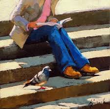 Daily Paintworks Original Fine Art C Karin Jurick Reading Art Book Art Fine Art