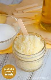 Sea Salt Olive Oil Scrub Recipe Sea Salt Scrubs Salt Scrub Recipe Homemade Scrub