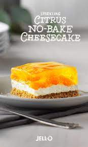 Sparkling Citrus No Bake Cheesecake Recipe Desserts Jello Recipes Cheesecake Recipes