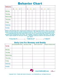 Daily Behavior Chart Template Unique 67 Best Printables