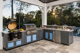 Thinking About Creating The Backyard Kitchen Of Your Dreams But Aren T Sure Which L Outdoor Kitchen Plans Outdoor Kitchen Countertops Outdoor Kitchen Cabinets