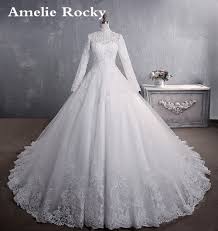 Vestidos De Noiva Bride Dress 2019 Ball Gown Princess Lace Muslim Wedding Dress Long Sleeve Vintage Hijab Wedding Dress 2019 Buy At The Price Of 91 74 In Aliexpress Com Imall Com