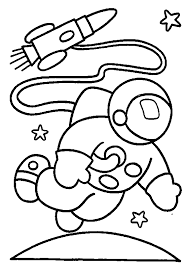 These rocket ship coloring pages here were made by us. Space Coloring Pages Astronaut Rocket Ship Stars Coloring4free Coloring4free Com