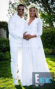 Inside Ciara And Russell Wilson S Extravagant Co Ed Baby Shower E Online Ciara And Russell Ciara And Russell Wilson Celebrity Wedding Dresses