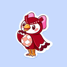 Celeste Waterproof Glossy Sticker Animal Crossing Sticker Etsy Animal Crossing Fan Art Animal Crossing Characters Animal Crossing