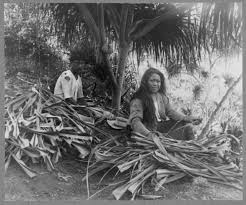 Hawaiians Weaving Ancient Hawaii Vintage Hawaii Hawaiian Art