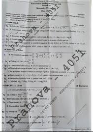 Subiecte Matematică Simulare Bac 2018 Iată Subiectele Si Baremul De Corectare Galerie Foto