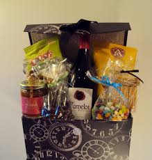 75 Custom Wedding Gift Basket Created By Pinkshark Ca This Beautiful Basket Has A Fabulous Bottle Of O Custom Wedding Gifts Wedding Gift Baskets Tasting Room
