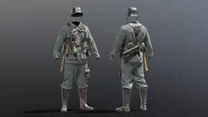 Soldier Wwii Germany 3d Model In 2020 Wwii Soldier 3d Model