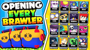 Lukstar 7.129 views7 months ago. Unlocking Maxing Every Brawler In Brawl Stars Huge 20000 Gem Mega Box Opening Youtube