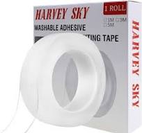 Double Sided Tape Heavy Duty, 3M Mounting Tape, Traceless Reusable Clear Adhesive Nano Tape, Washable Removable Strong Sticky Gel Grip Tape for Home ...