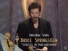 Bruce springsteen performance at the academy awards 1994. The Academy Bruce Springsteen Receives His Oscar For Facebook