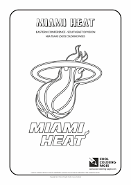 Cool Coloring Pages Nba Basketball Clubs Logos Easter Conference Southeast Football Coloring Pages Coloring Pages Miami Heat Logo