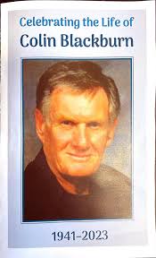 Celebration of life for Colin Blackburn September 16,2023.