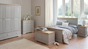 St Ives Natural Oak And Light Grey Painted Furniture Oak Furniture Land Grey Painted Furniture Bedroom Interior