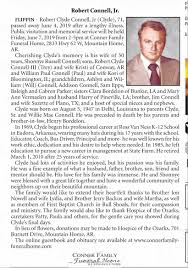 Obituary for Robert Clyde Connell, 1947-2019 (Aged 71)