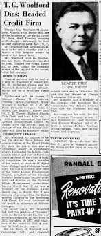 Death of Thomas Guy Woolford (1875-1952)