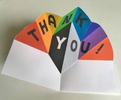 Cut a colored paper with the same size of your card and fold it too. Expanding Pop Up Make A Thank You Card Or Love Note Which Starts Small But Opens Big Thank You Card Design Thank You Cards From Kids Pop Up Card Templates