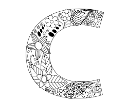 Letter C Coloring Pages For Adults Coloring Letters Letter C Coloring Pages Coloring Pages