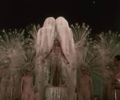 Glorifying the American Girl (Millard Webb, 1929). The film was produced by  Florenz Ziegfeld & featured many Ziegfeld Follies performers. Several  sequences were filmed using early Technicolor. (10 s
