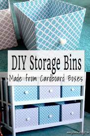 How To Make Customized Storage Bins From Cardboard Boxes Diy Storage Bins Cardboard Box Diy Diy Storage Boxes Diy Storage Bins