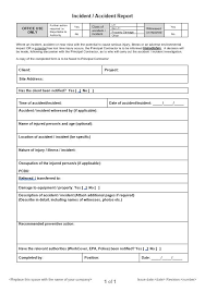 Incident Report Form Template Qld 8 Professional Templates