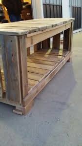 Pallet Wood Tv Stand I Made Pallet Furniture Wood Pallets Pallet Diy