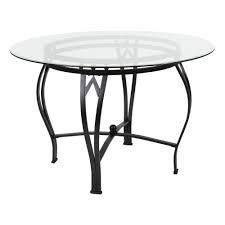 ( 0.0) out of 5 stars. Flash Furniture Syracuse 45 Round Glass Dining Table With Black Metal Frame