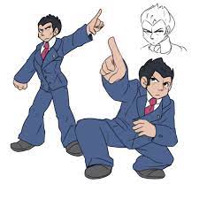 Box Nazrin (Grace)🌳 auf Twitter: „Yakuza and Ace Attorney crossover  doodles #AceAttorney #Yakuza #crossover https://t.co/zbDqzG8Gq4“ / Twitter