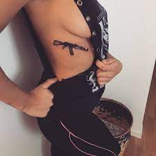 Make personality of female attractive for the parties of new year. Ak47 Tattoo Design For Girls Urban Tattoos Ak47 Tattoo Tattoos