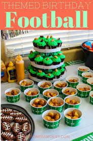 Birthday Themes For Kids At Home Football Themed Birthday Party Ideas My Home Based Life Football Birthday Party Football Birthday Party Invitations Birthday Party Themes