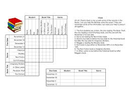 If you can't wait until tomorrow for your next logic puzzle fix, . Create Your Own Logic Grid Puzzle Alachua County Library District