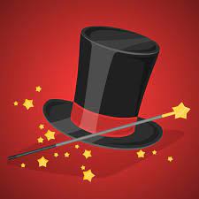 Magic Hat And Wand With Sparkles Magic Hat Vector Free Halloween Party Poster