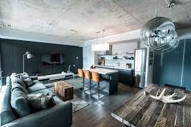 Chic Industrial Condo Loft In Toronto By Lux Design Industrial Loft Design Loft Design Condo Living Room