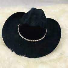 Summit Hat Co Black Wool Felt Cowboy Hat Houston Texas 7 1 8 Made In Mexico Ebay Felt Cowboy Hats Cowboy Hats Wool Felt
