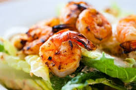 Salade De Crevettes Grillees Vinaigrette Lime Et Coriandre Salade De Crevettes Recette Salade Crevette Crevettes Grillees