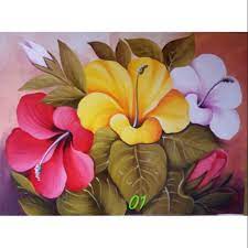 Pada banyak tanaman, bunga adalah bagian yang paling berwarna. Lukisan Bunga Sepatu Ukuran 135x85 120x60 90x60 80x60 Shopee Indonesia