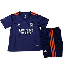 Official real madrid fc ea jersey. Real Madrid Away Kids Kit Soccer Children Second Football Shirt Maillot Match Youth Uniforms 2021 2022