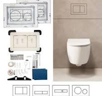 Hidden Toilet Flush Button System M1 | Edplit