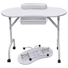 Foldable Portable Manicure Table Nail Technician Desk Workstation White Portable Manicure Table Manicure Table Best Home Office Desk