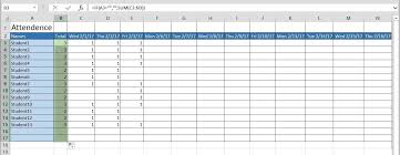 The attendance sheet can make the learning process is effective and successful. How To Create A Basic Attendance Sheet In Excel Microsoft Office Wonderhowto