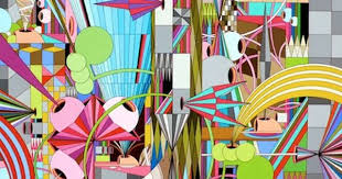 Raleigh Nc Artist James Marshall Dalek Geometry Art Dalek Cool Paintings