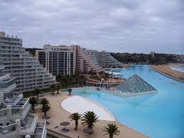 The resort has one of the world's largest swimming pools. San Alfonso Del Mar World Largest Pool Sea View Apartments For Rent In Algarrobo Valparaiso Chile