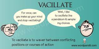 Meaning Of Vacillate Word Definitions Vocabulary Words