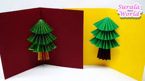 Photo belongs to the author. Christmas Card 3d Card Christmas Tree Card Diy Origami How To Youtube