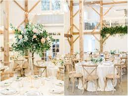 The Barn Of Chapel Hill Chapel Hill Nc Wedding Alyson Russell Birch Tree Wedding Tent Decorations White Floral Centerpieces