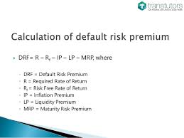 Default Risk Finance