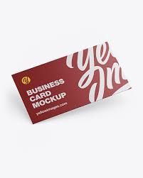 Download Paper Business Card Mockup In Stationery Mockups On Yellow Images Object Mockups PSD Mockup Templates